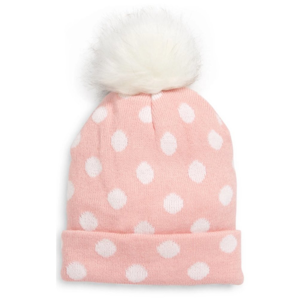 Tucker & Tate Pink Polka Dot Beanie